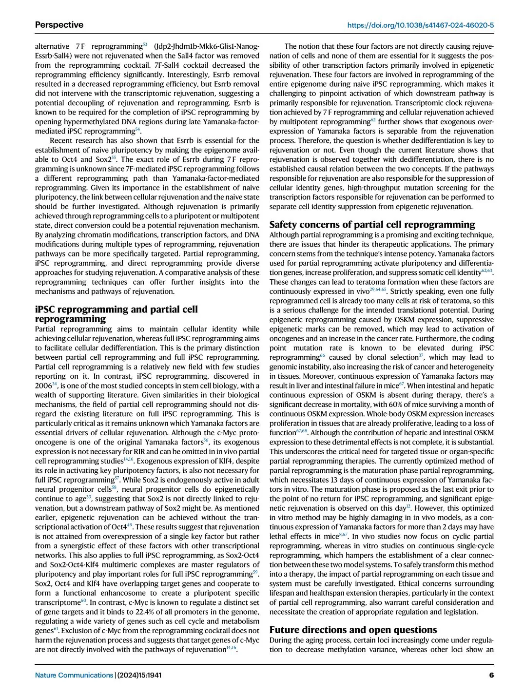 Reprogramming-induced rejuvenation, page 6